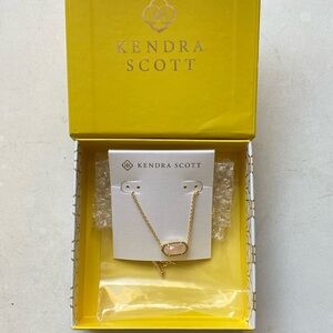 Elisa Dusted Rose Gold Pendant Necklace